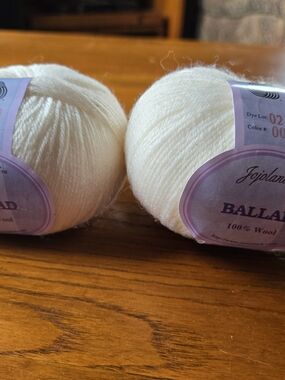 Jojoland Ballad 100% Wool Yarn - Cream